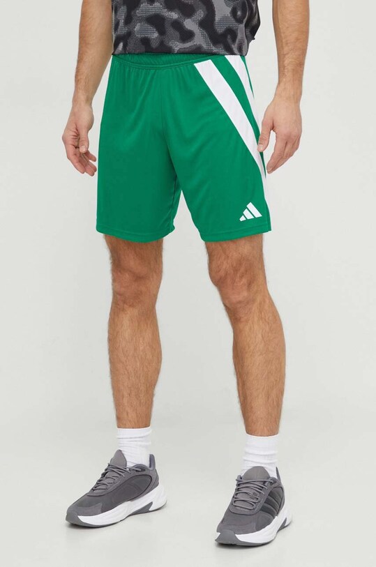 adidas Performance pantaloni scurți de antrenament Fortore 23 tricotaj verde IQ3209