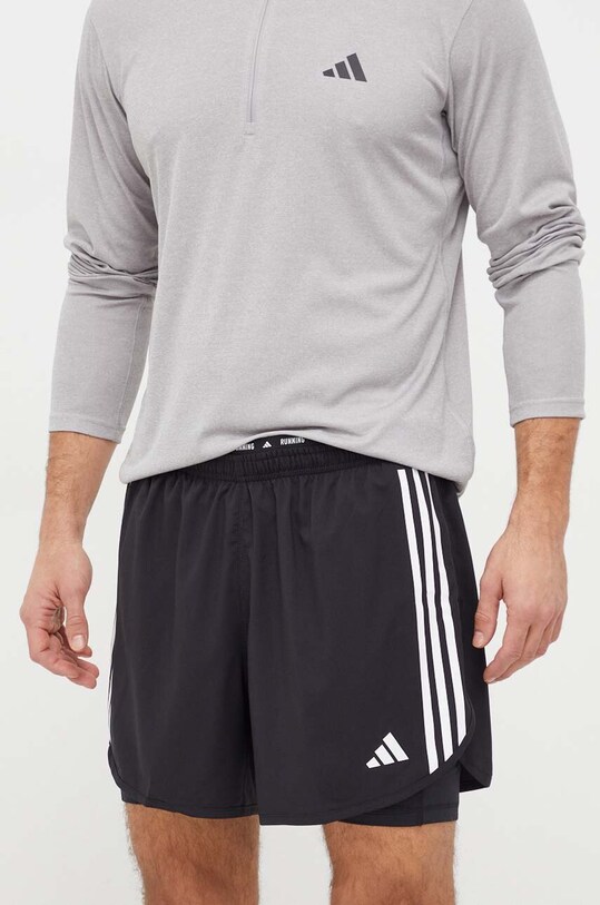 adidas Performance pantaloni scurți de alergare Own The Run panza negru IQ3808