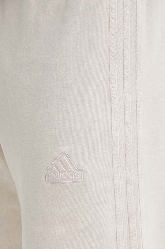 adidas pantaloni scurti din bumbac bej IR5258