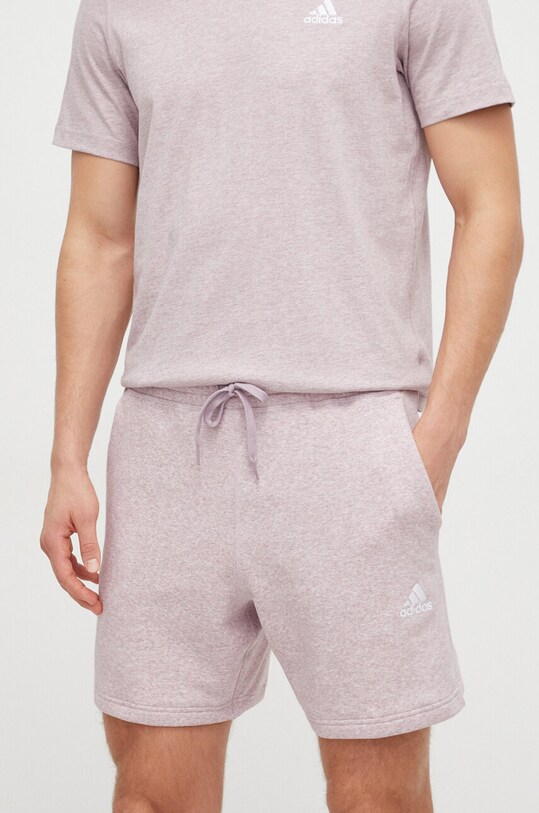adidas pantaloni scurți tricotaj violet IR5321