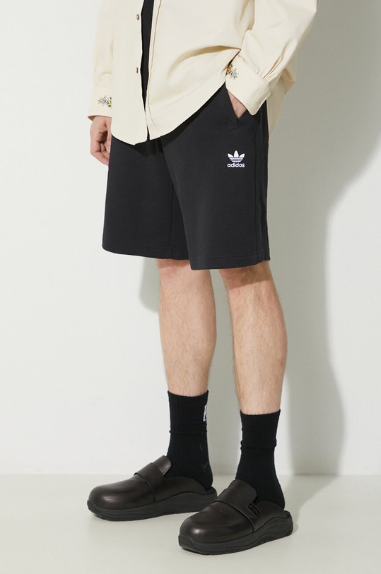 adidas Originals cotton shorts Essential jersey black IR6849