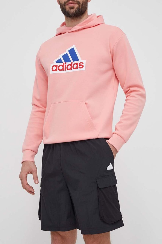 adidas pantaloni scurti panza negru IS7612