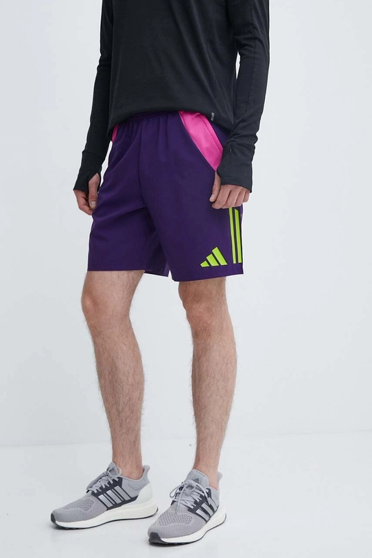 adidas Performance pantaloni scurți de antrenament Generation Predator Downtime panza violet IT4824