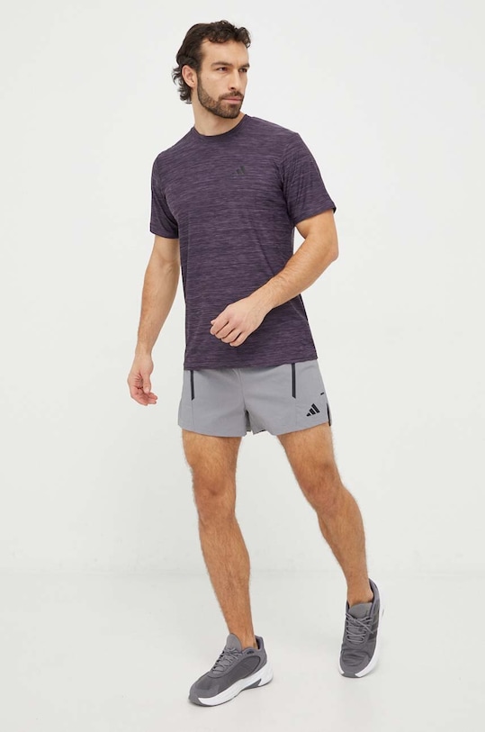 adidas Performance pantaloni scurți de antrenament Designed for Training IT7519 gri SS24