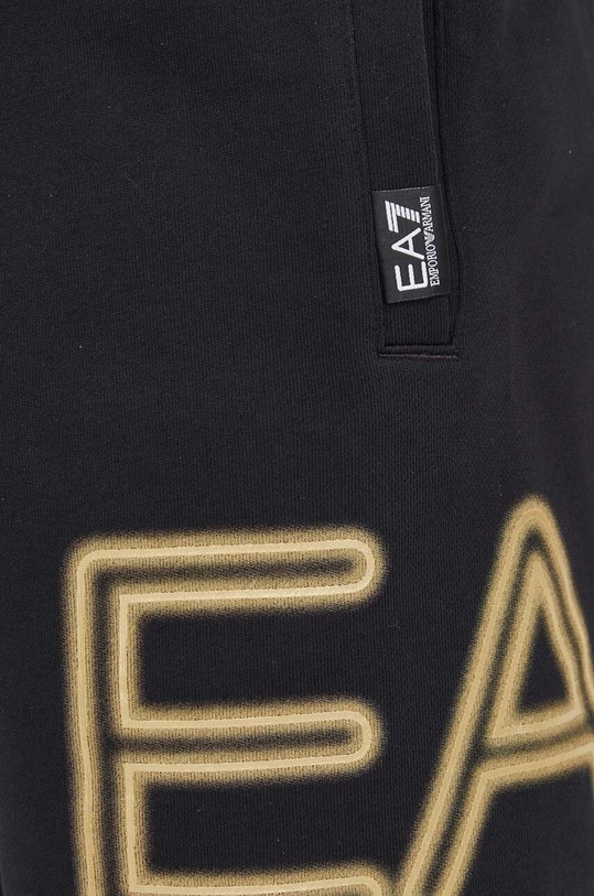 EA7 Emporio Armani szorty bawełniane czarny 3DPS76.PJSHZ.0208
