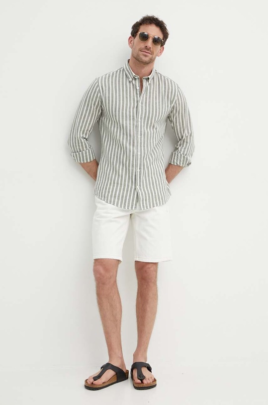 Дънков къс панталон Lindbergh 30.550000OFW.OFFWHITE бежов SS24