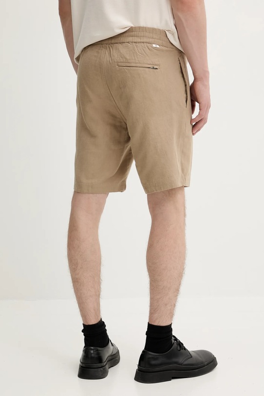 Odzież Samsoe Samsoe szorty lniane SMITH M21200050 beżowy
