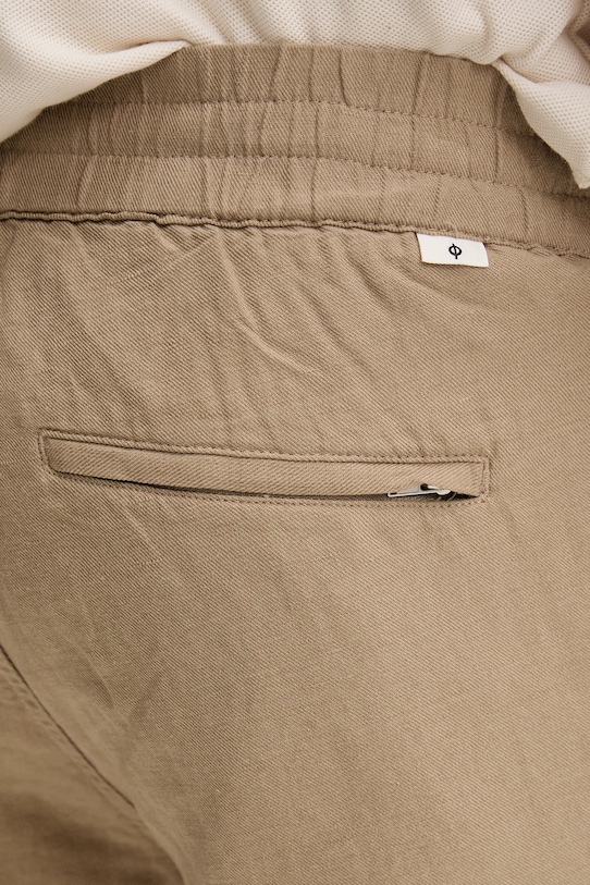 Samsoe Samsoe szorty lniane SMITH beżowy M21200050