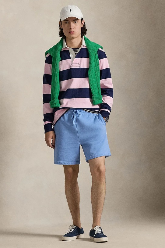 Odzież Polo Ralph Lauren szorty bawełniane 710934602 niebieski