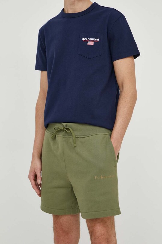 Polo Ralph Lauren pantaloni scurți tricotaj verde 710934741
