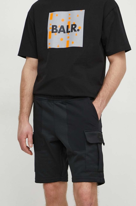 Къс панталон BALR. Q+ Regular трикотаж черен B1431.1067