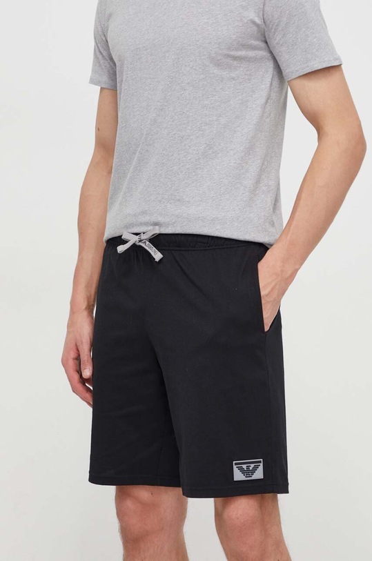 Bavlnené šortky Emporio Armani Underwear bavlna čierna 111004.4R755