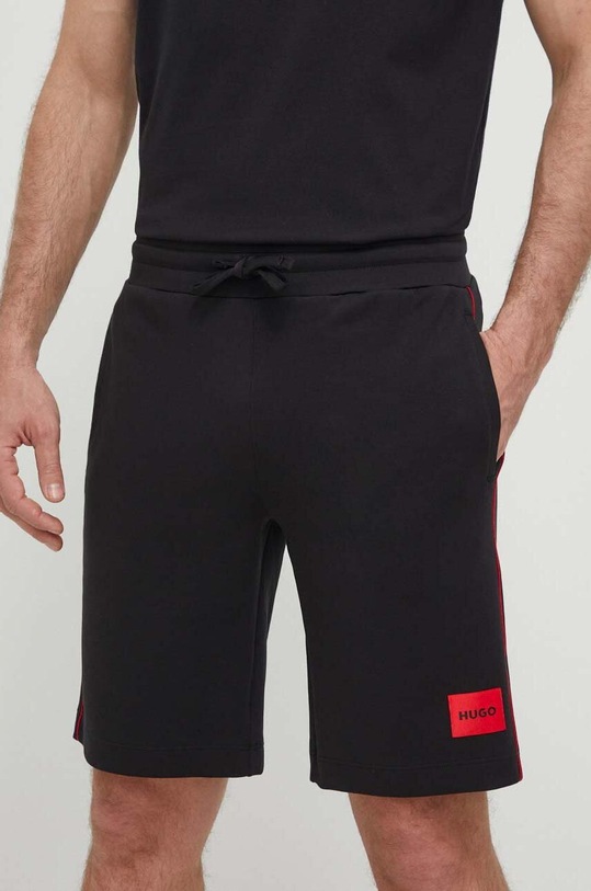 HUGO pantaloni scurți tricotaj negru 50510578