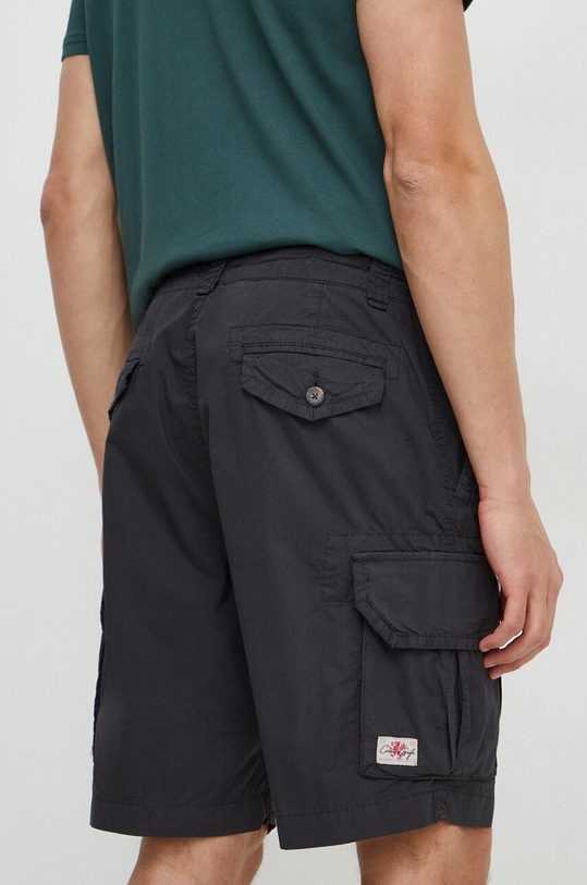 Бавовняні шорти Aeronautica Militare BE195CT3244 сірий SS24