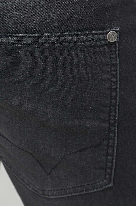 Pepe Jeans pantaloni scurti jeans SLIM GYMDIGO SHORT negru PM801075XG7