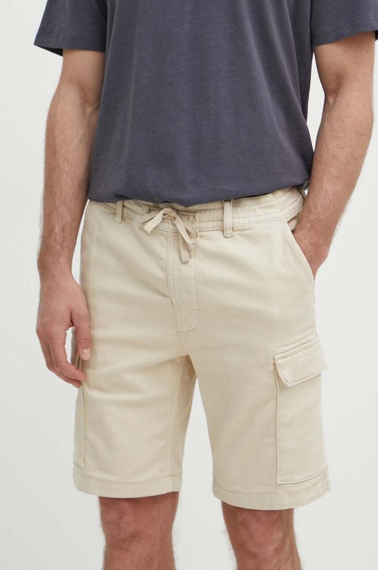 Pepe Jeans szorty GYMDIGO CARGO z elastanem beżowy PM801077