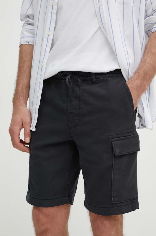 Pepe Jeans szorty GYMDIGO CARGO z elastanem czarny PM801077