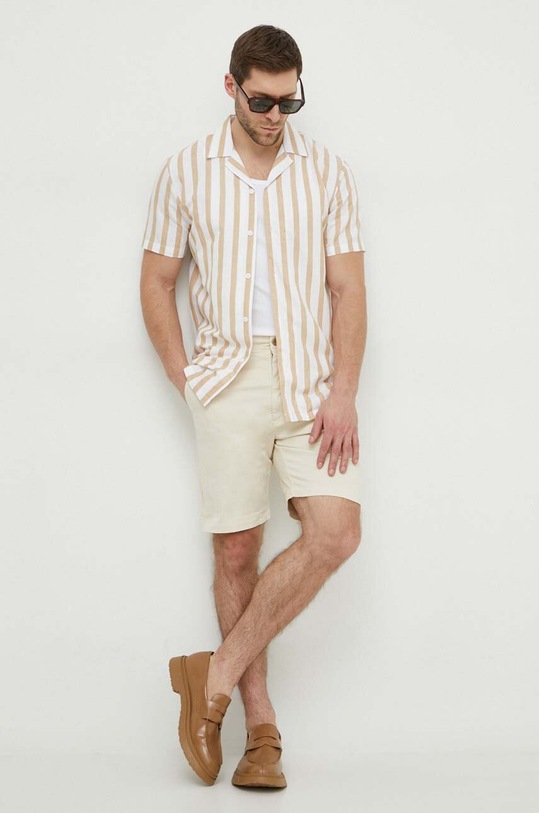 Pepe Jeans szorty REGULAR CHINO SHORT PM801092 beżowy SS24