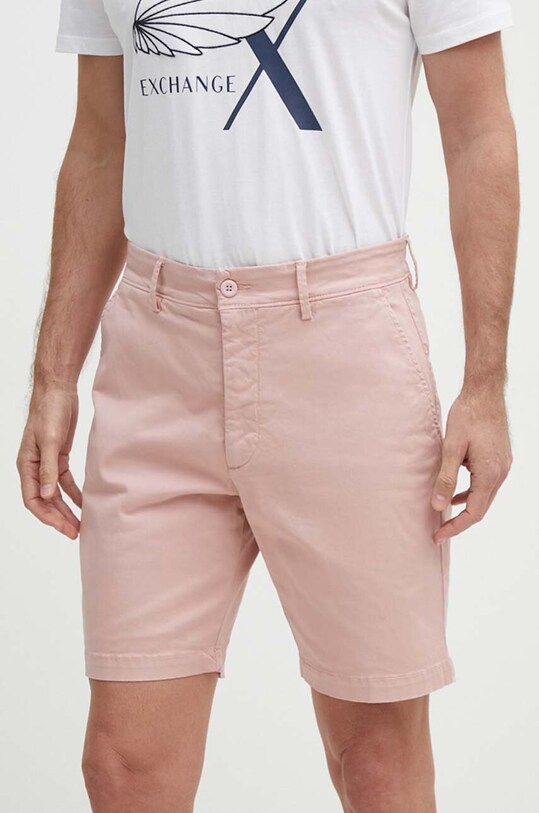 Kraťasy Pepe Jeans REGULAR CHINO SHORT látka růžová PM801092