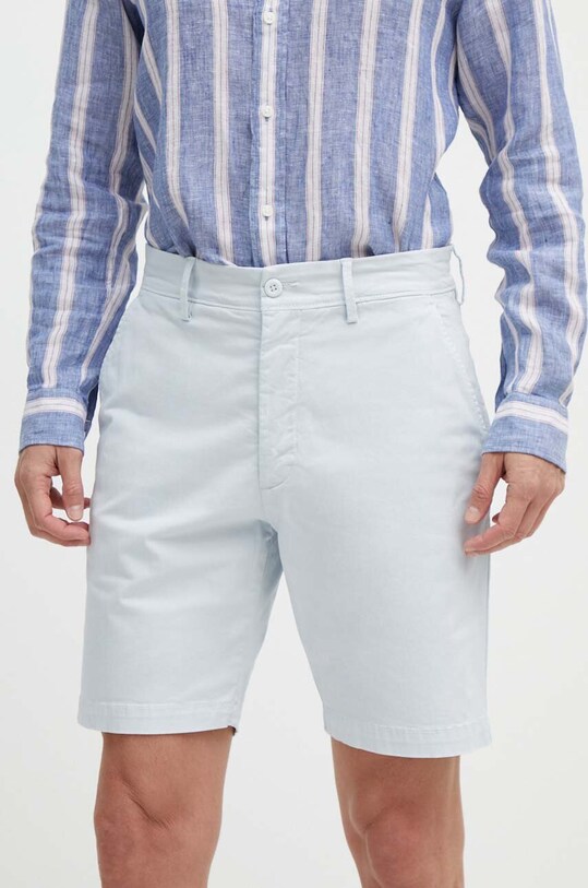 Pepe Jeans szorty REGULAR CHINO SHORT z elastanem niebieski PM801092