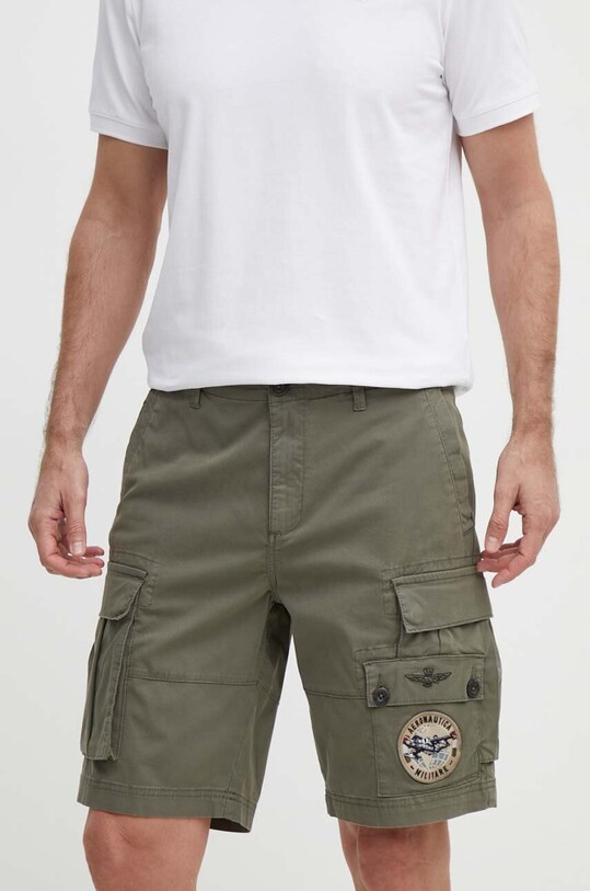Aeronautica Militare pantaloncini tessuto verde BE202CT3254