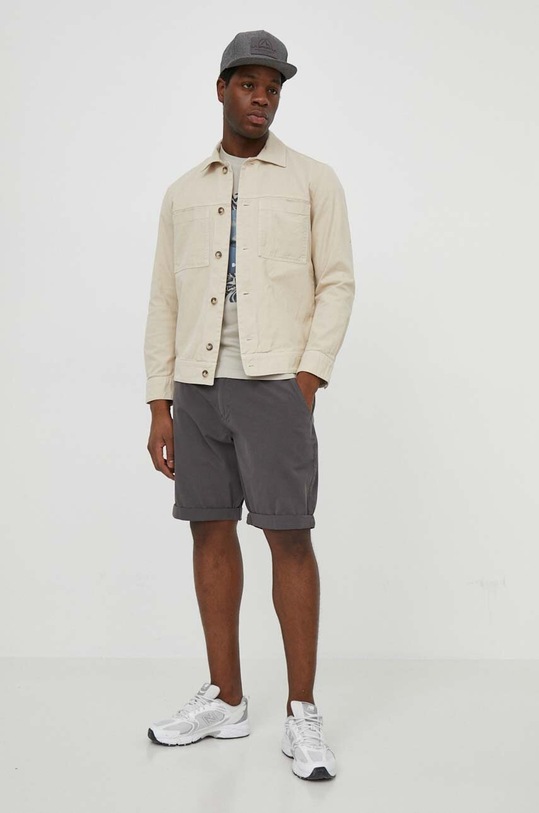 Barbour pantaloni scurti MST0015 gri SS25