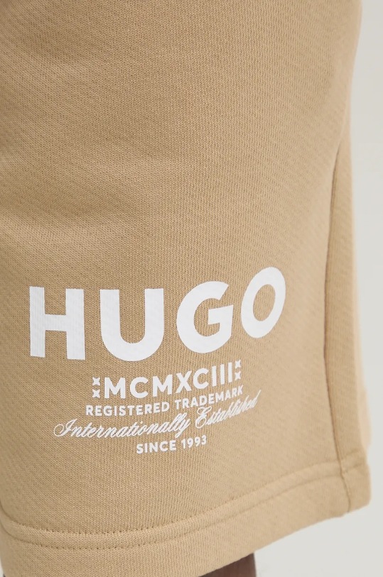 Bavlnené šortky Hugo Blue Nomario béžová 50510728