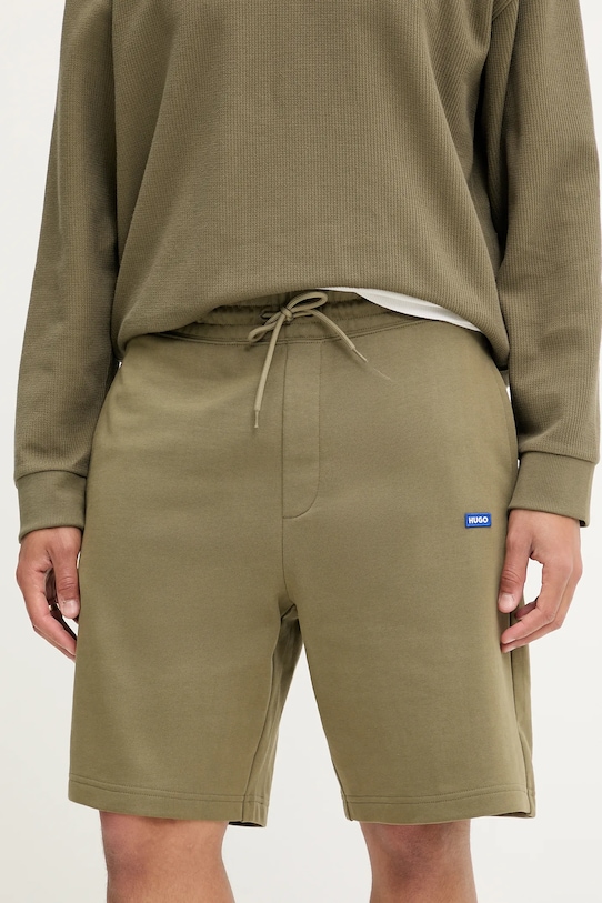 Hugo Blue szorty bawełniane zielony 50522364