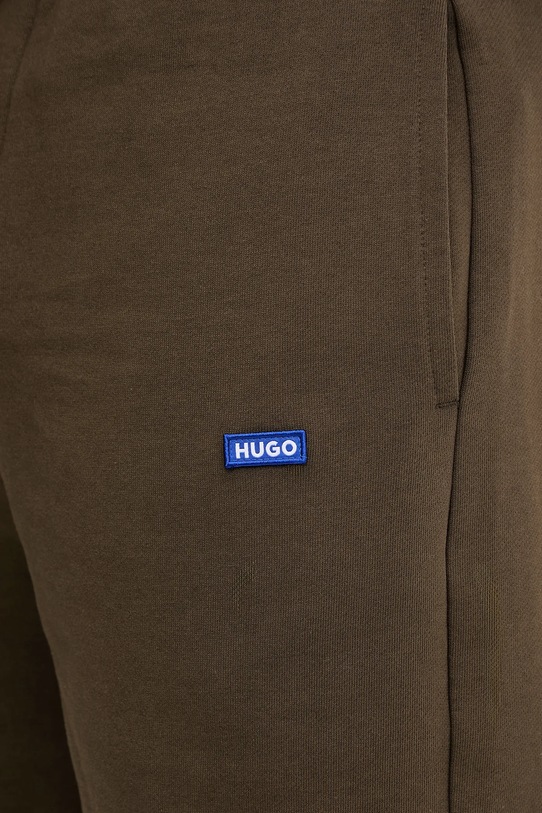 Βαμβακερό σορτσάκι Hugo Blue Nasensio καφέ 50522364