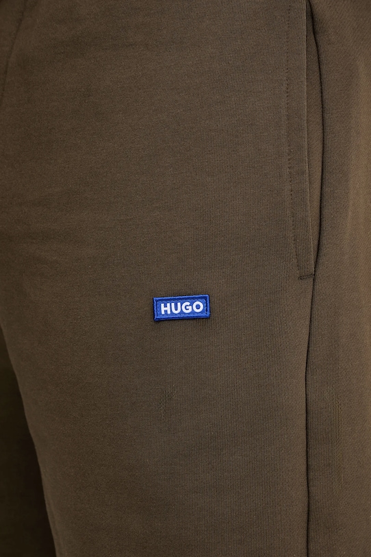 Βαμβακερό σορτσάκι Hugo Blue Nasensio καφέ 50522364