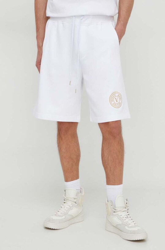 Versace Jeans Couture pantaloni scurti bumbac alb 76GADT02.CF01T