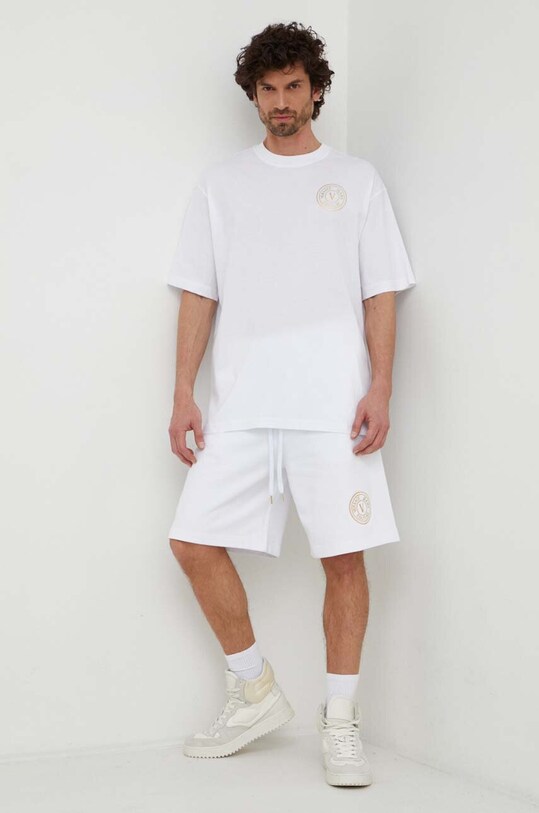 Versace Jeans Couture pantaloni scurti 76GADT02.CF01T alb SS24