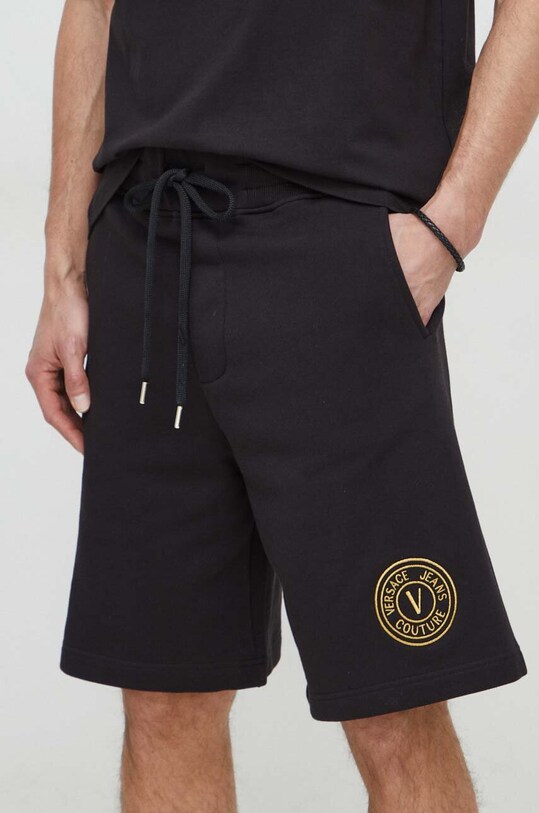 Versace Jeans Couture szorty bawełna czarny 76GADT02.CF01T