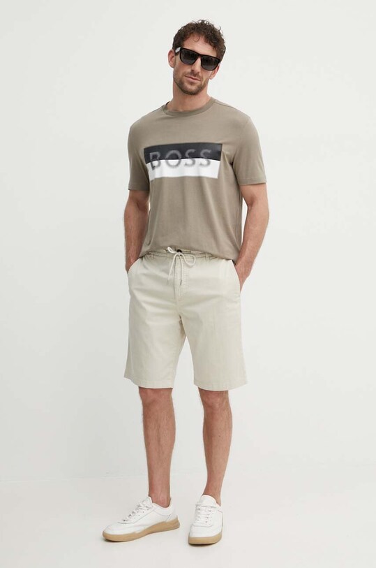 Шорти Boss Orange 50509481 бежевий SS24
