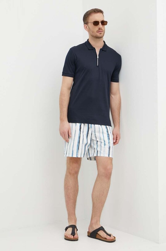 Boss Orange pantaloni scurti 50510865 alb SS24