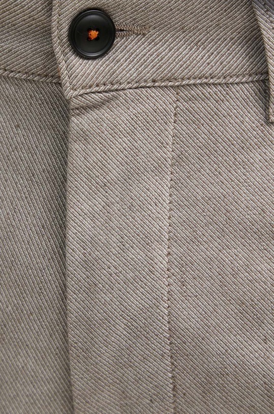 BOSS Orange szorty z domieszką lnu 50513017 beżowy