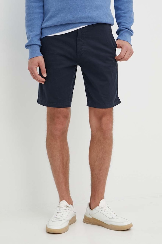 BOSS Orange szorty z elastanem granatowy 50513026
