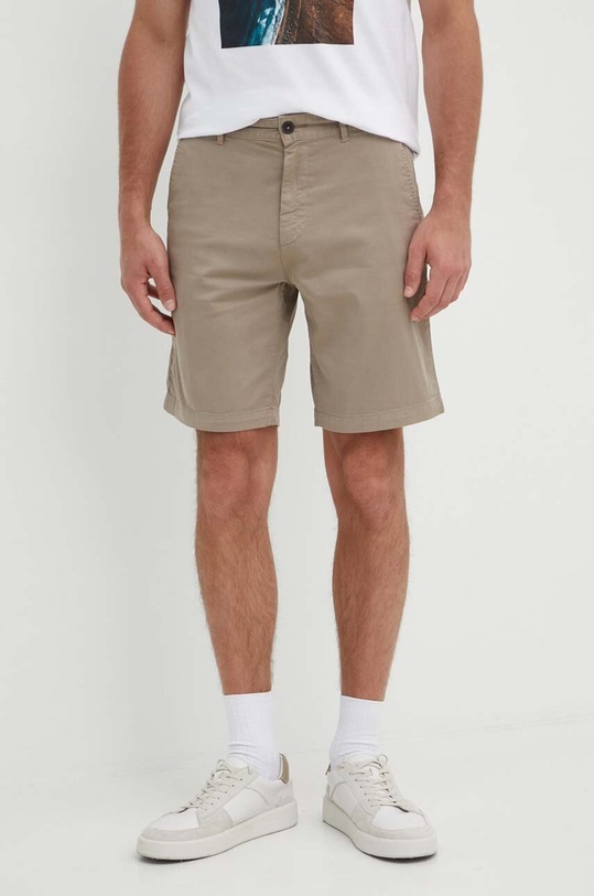 BOSS Orange szorty z elastanem beżowy 50513026