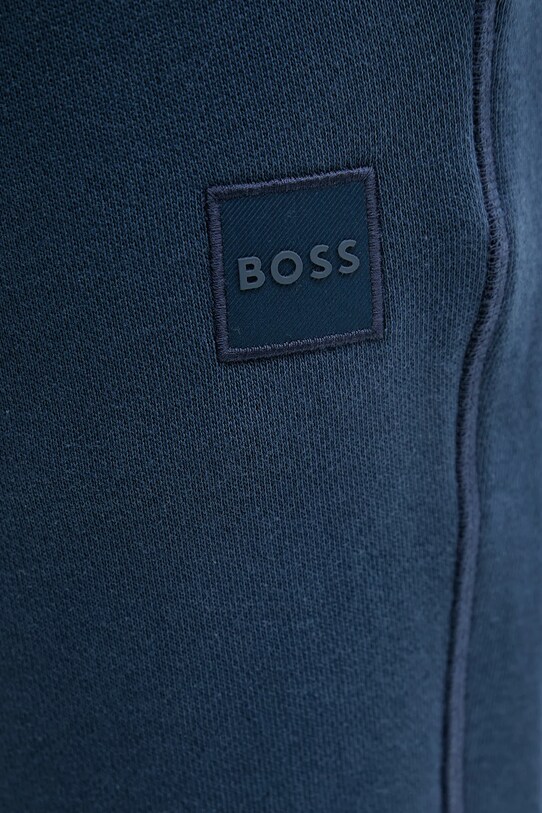 Bavlněné šortky BOSS Orange námořnická modř 50511726