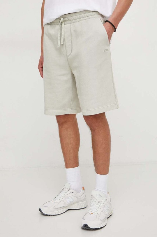 BOSS Orange pantaloni scurți din bumbac bumbac verde 50516906