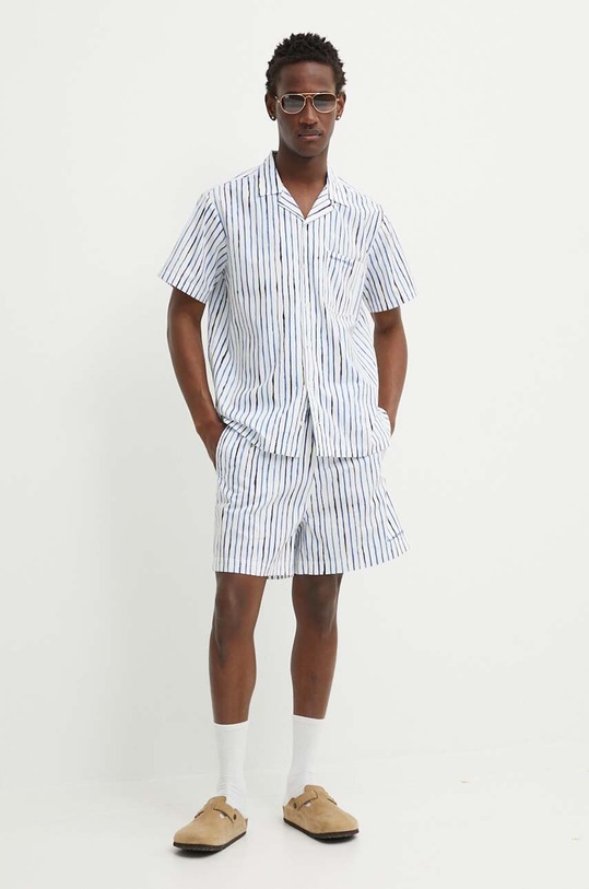 Βαμβακερό σορτσάκι Filling Pieces 88233980630 μπλε SS24