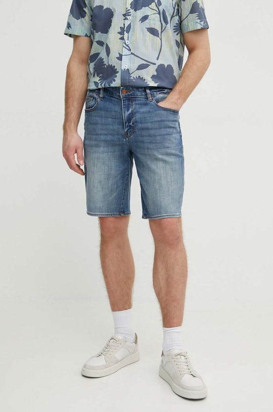Oblečenie Rifľové krátke nohavice Armani Exchange 3DZJ65.Z1XBZ modrá