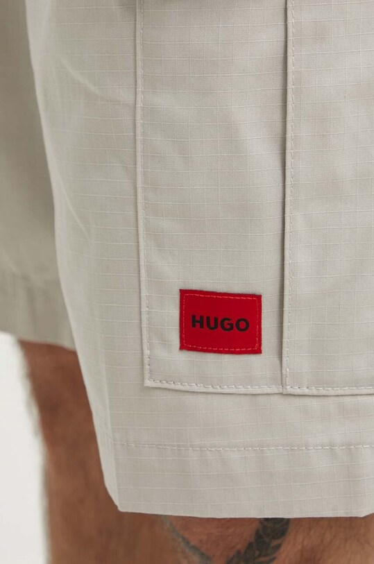 Bavlněné šortky HUGO šedá 50510594