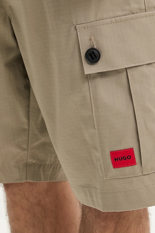 Βαμβακερό σορτσάκι HUGO πράσινο 50510594