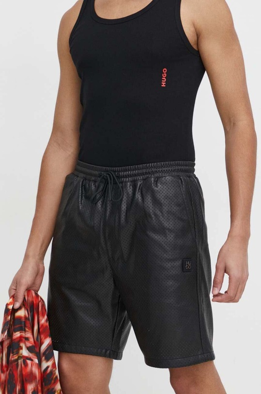 Шорти HUGO тканина чорний 50515369