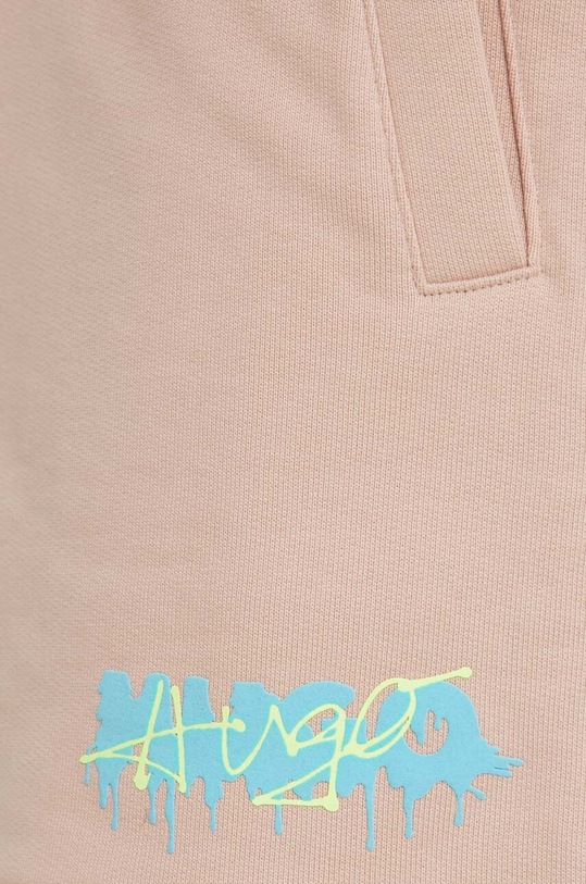 HUGO szorty bawełniane różowy 50510005