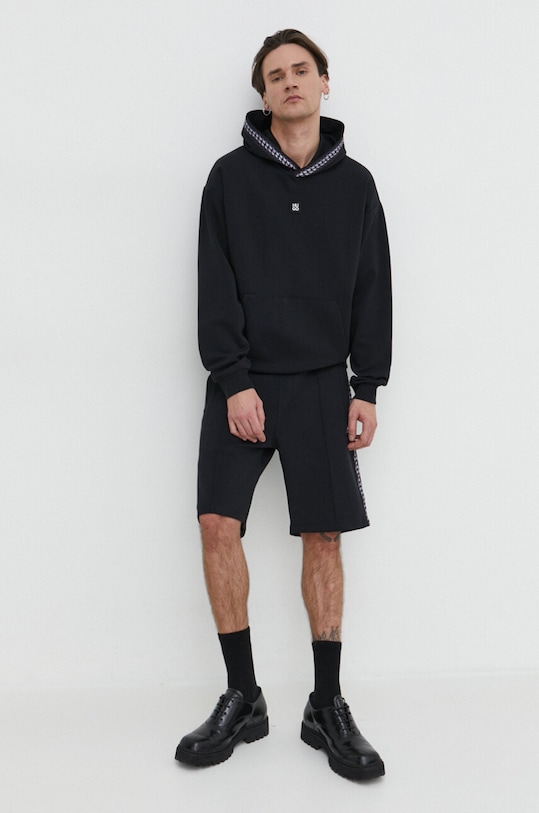 Šortky HUGO 50510122 čierna SS24