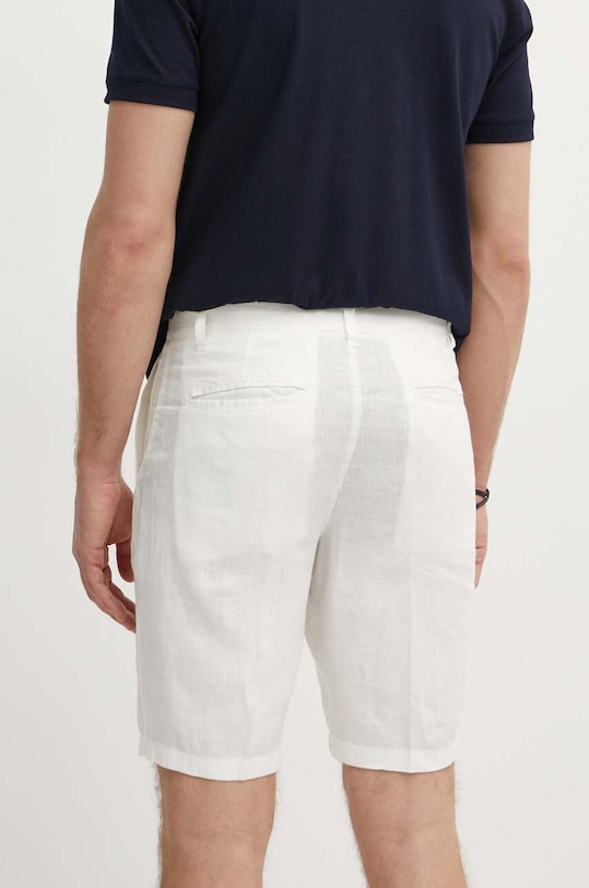 Ρούχα Σορτς από λινό United Colors of Benetton 4AGH59548 λευκό