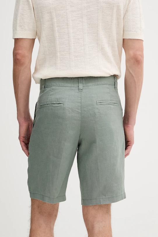 Abbigliamento United Colors of Benetton pantaloncini in lino 4AGH59548 verde