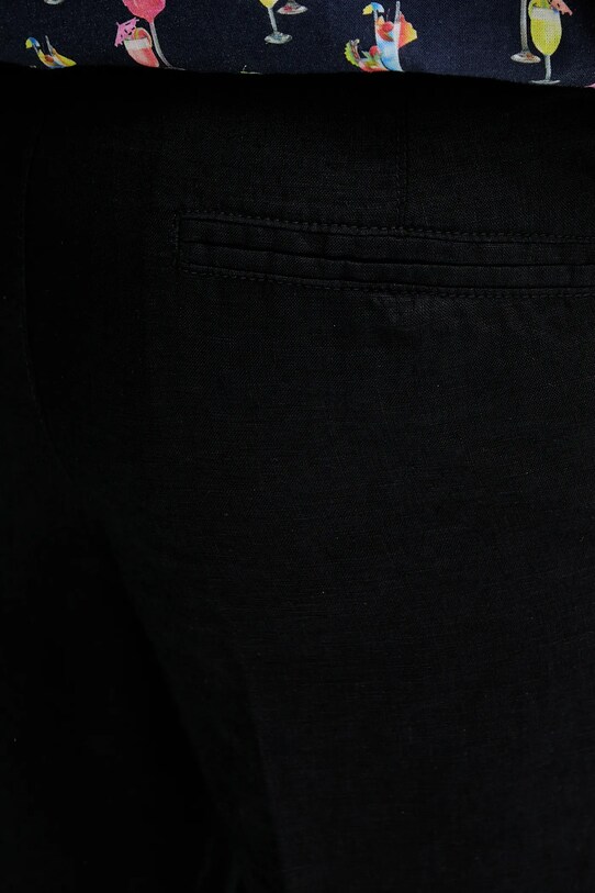 United Colors of Benetton pantaloni scurti din in negru 4AGH59548